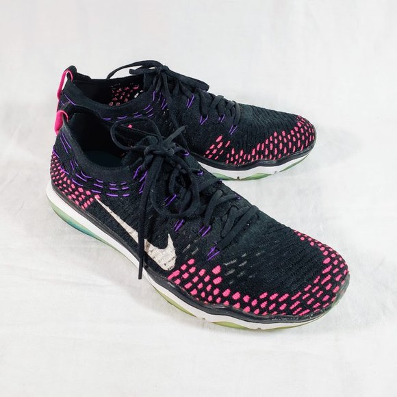 Nike Shoes - Womens Nike Air Zoom Fearless Flyknit Training Shoes Size 11 Sneakers Black Pink